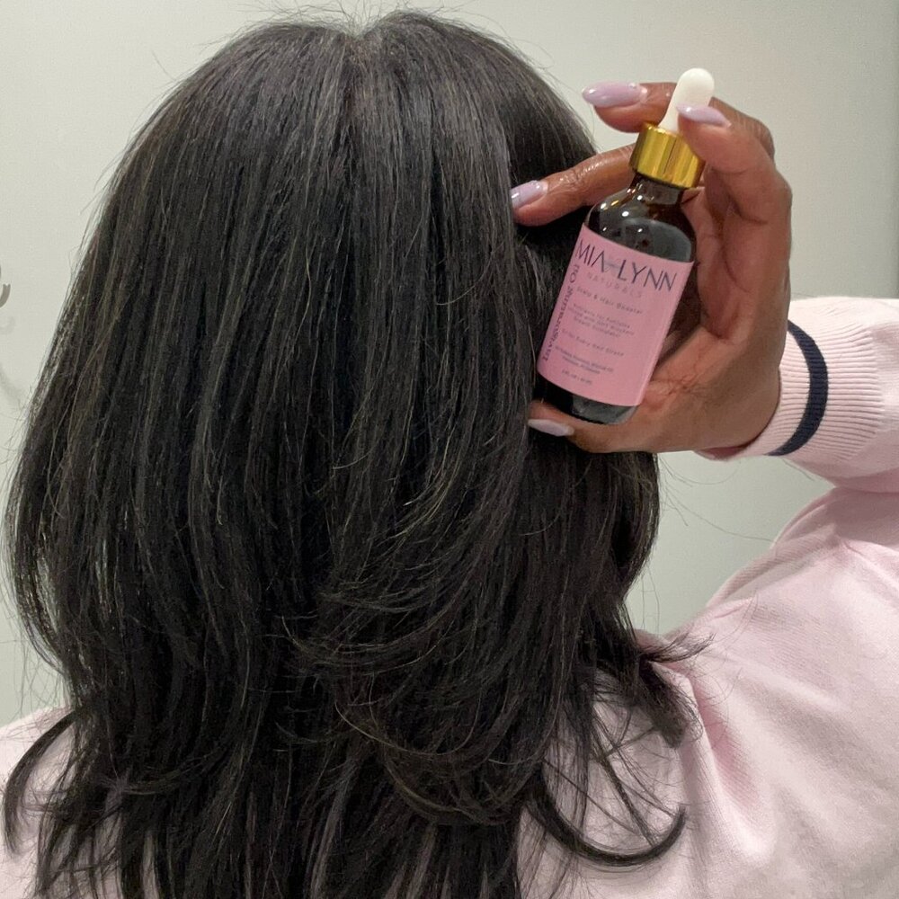 Mia Lynn Naturals Scalp & Hair Booster Oil – Plant-Powered Growth Care